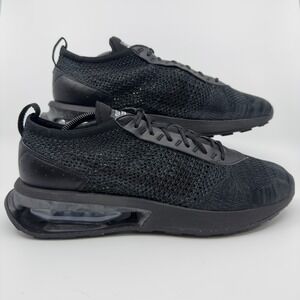 Nike Air Max Flyknit Racer Mens 11 Triple Black Running Shoe Next Nature Trainer